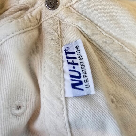 American Eagle Hat Men L/XL Beige AE Logo Distressed Baseball Nu Fit Y2K  Preppy - Picture 11 of 12